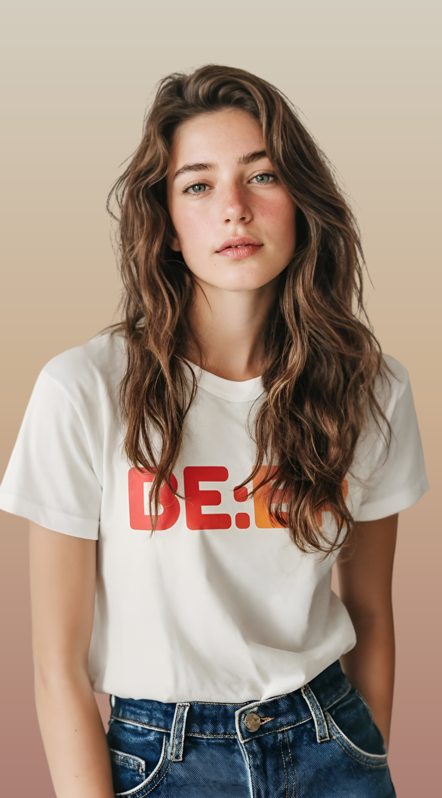 Women BEER Printed Round Neck Cotton T-Shirt