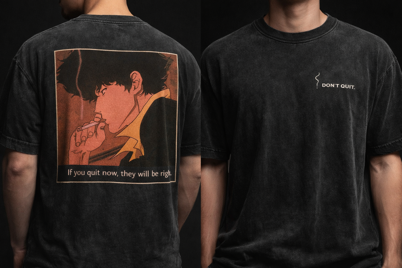 Men “Don’t Quit” Vintage Streetwear T-Shirt